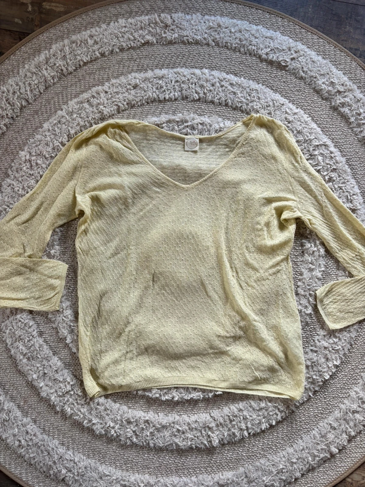 Pull lin taille 3 Des Petits Hauts jaune